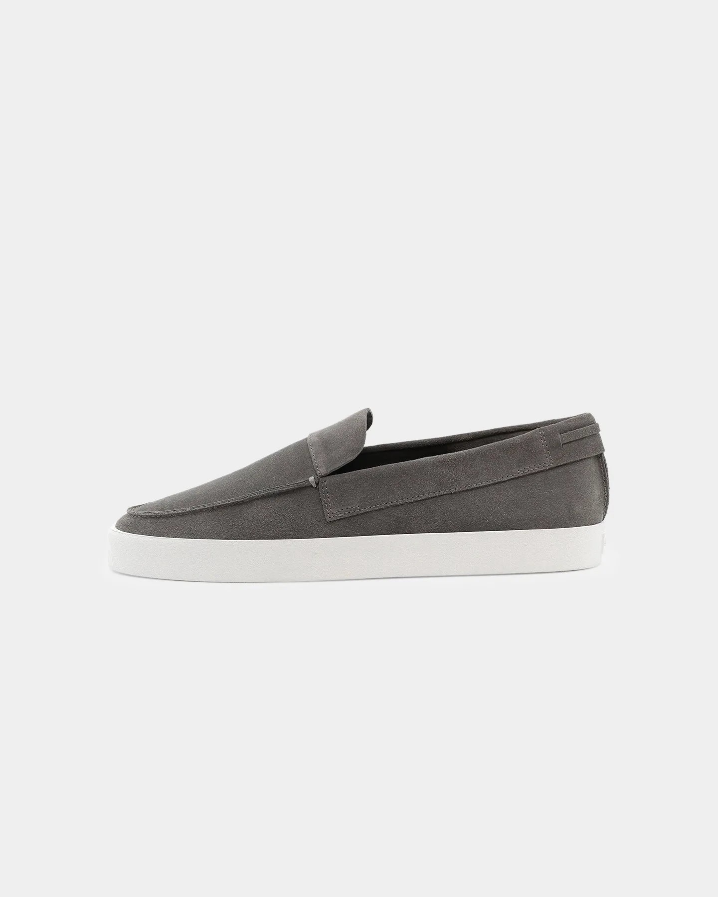 Saint Morta Hemisphere Suede Slip On Loafer Dark Grey/White