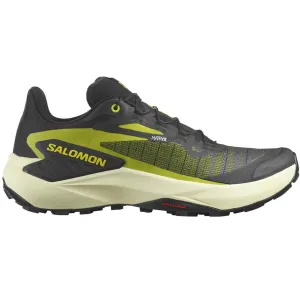 Salomon Men's Genesis Trail Running Shoes Black / Sulphur Spring / Transparent Yellow