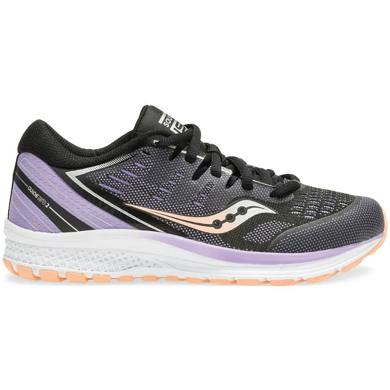 Saucony Black/Purple Guide ISO 2 Children's/Youth Sneaker