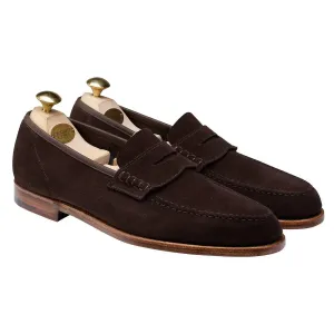 Seaton Dark Oak Suede Unstructured Loafer