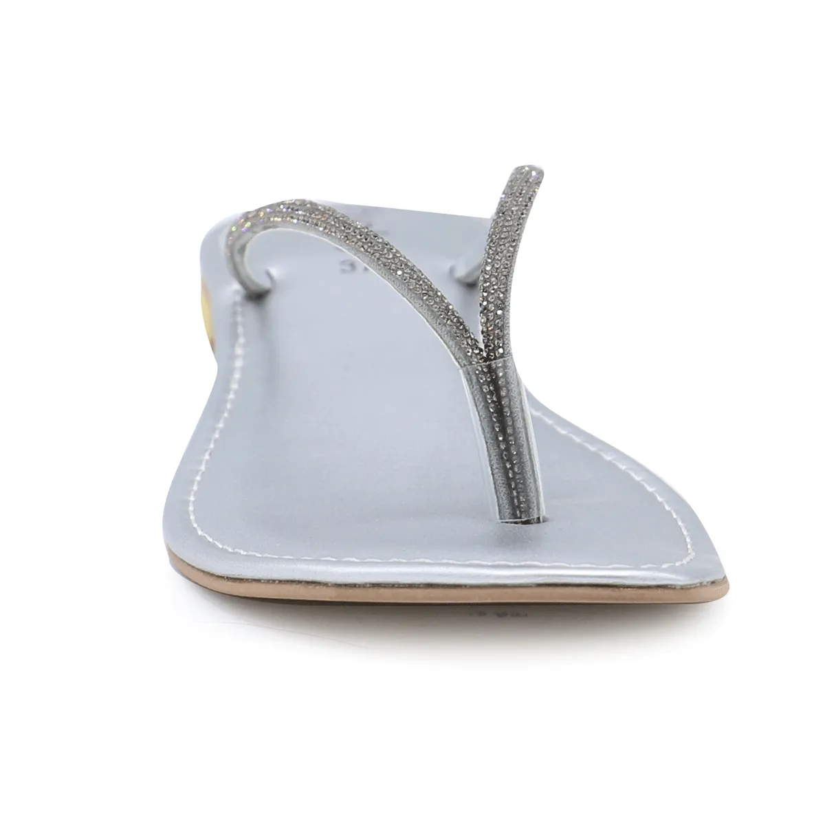 Silver Fancy Chappal 010098