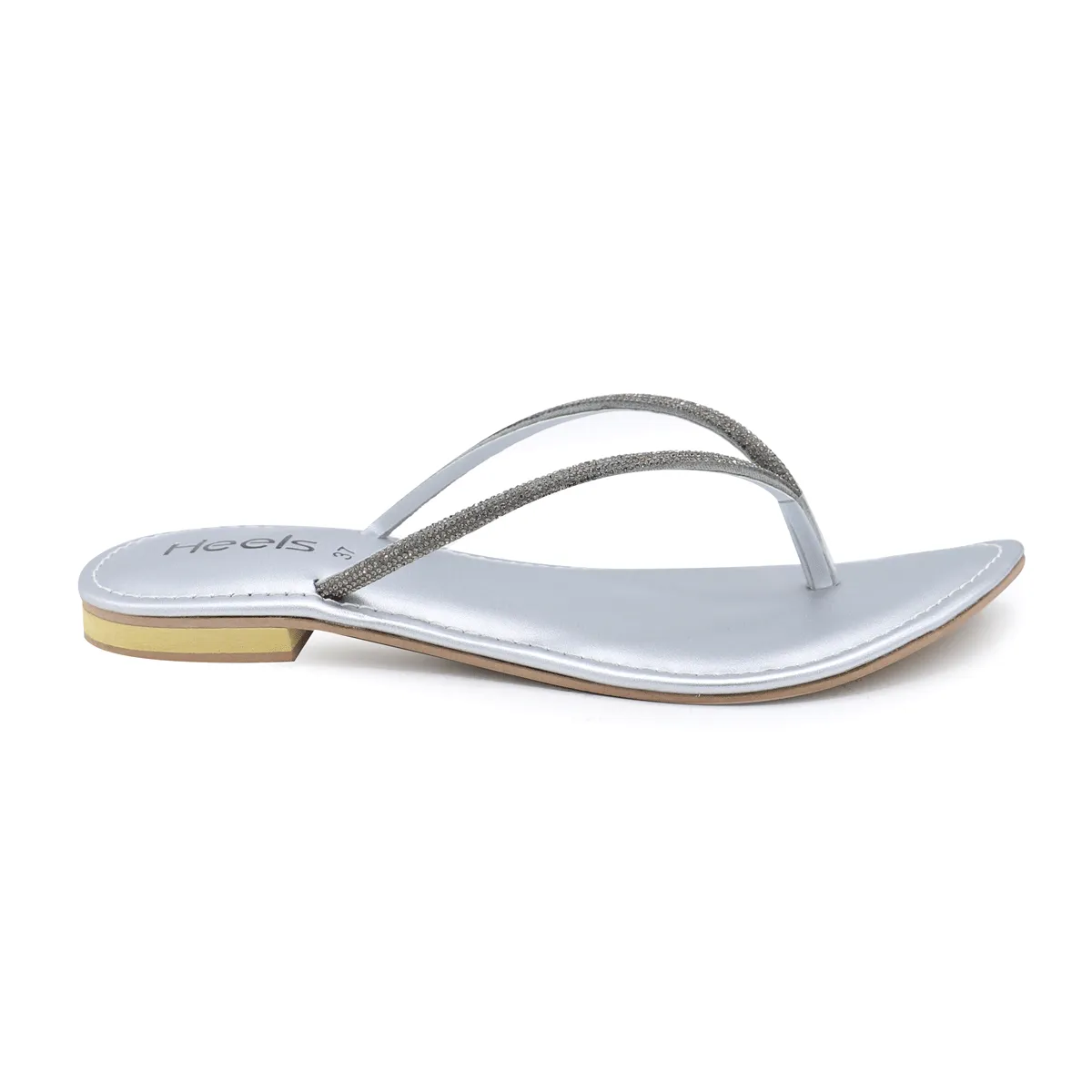 Silver Fancy Chappal 010098