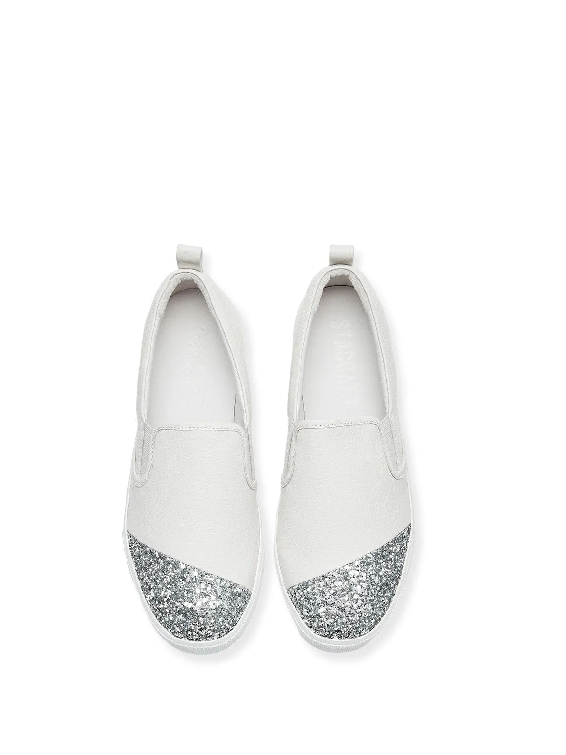 Silver glittering Slip On Sneakers