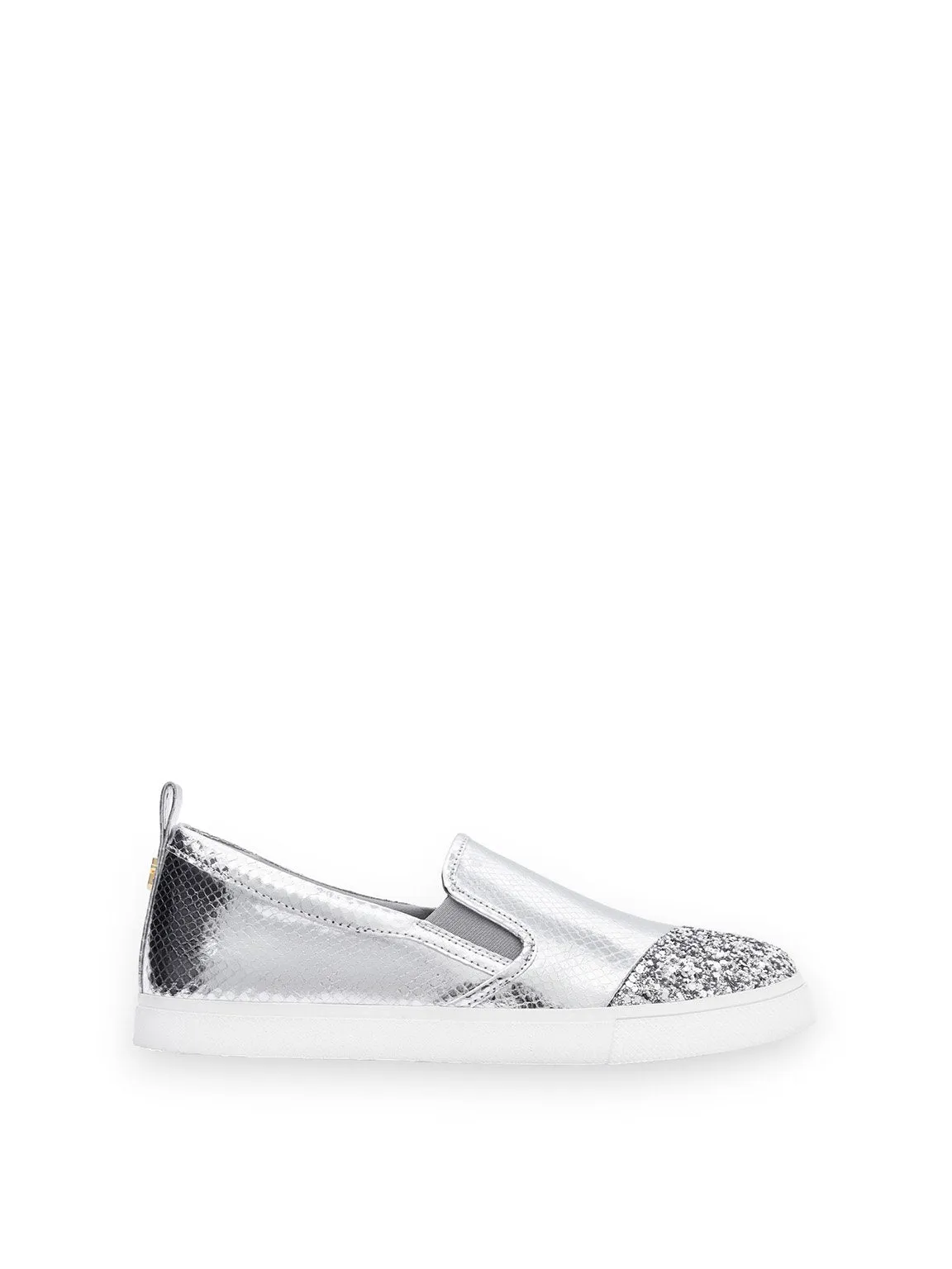 Silver glittering Slip On Sneakers