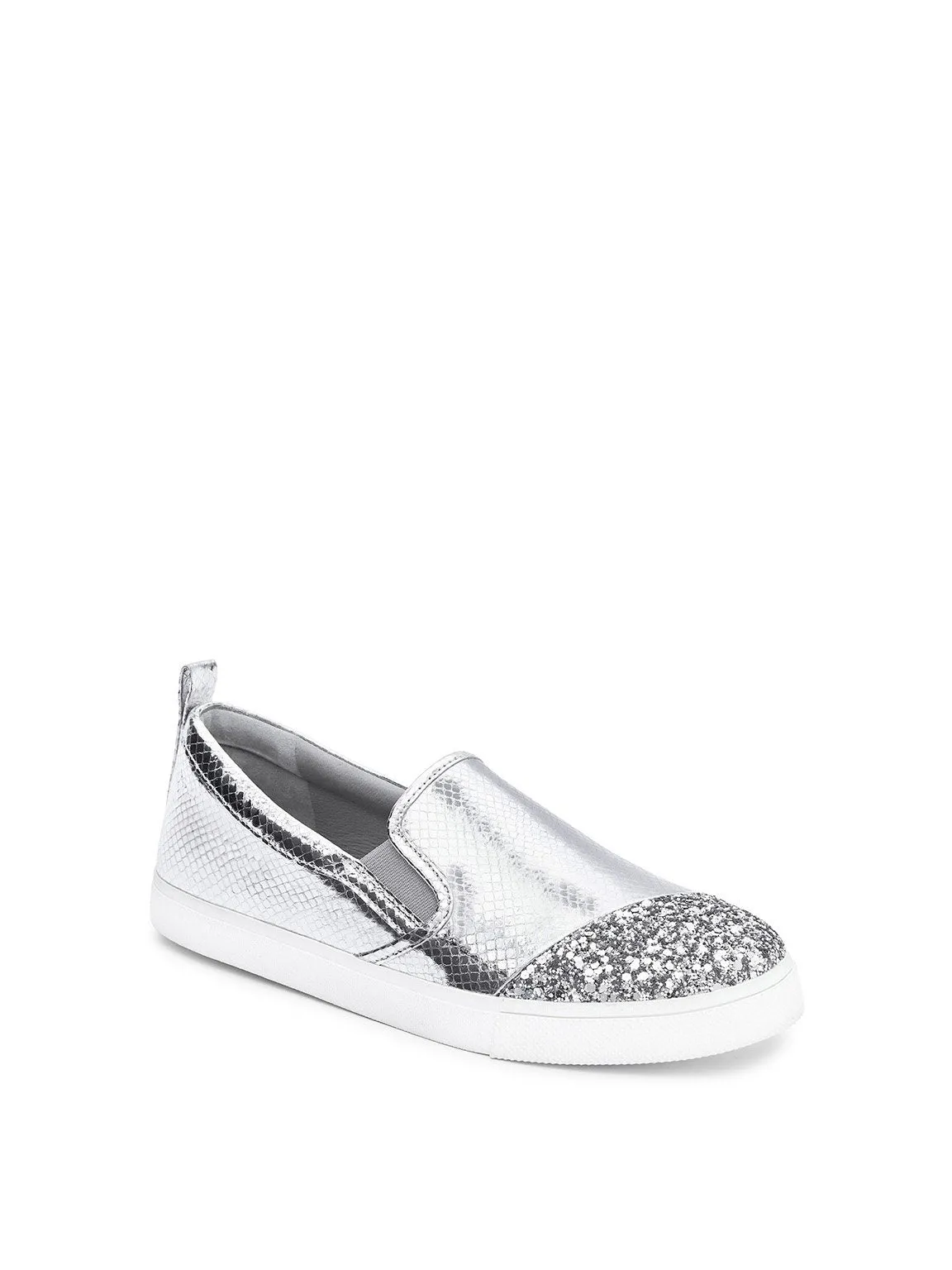 Silver glittering Slip On Sneakers