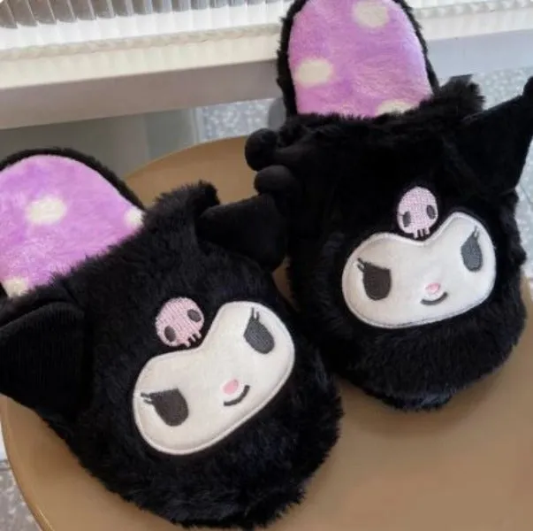 Slippers - Kuromi - One Size 6-9