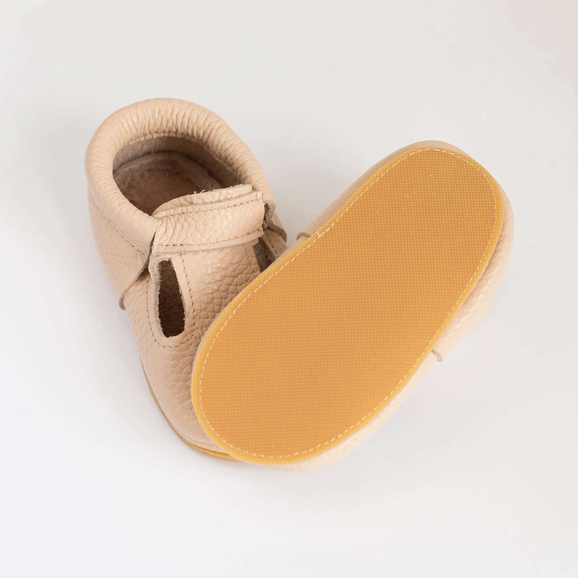 T-Strap tear-drop baby shoes