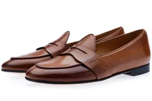 TANGERINE 9 TOLEDO TOBACCO BELGIAN LOAFERS