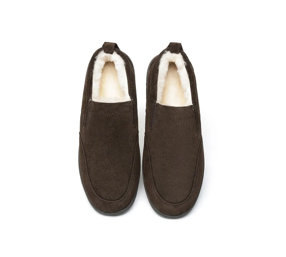 UGG Mens Moccasins Sheepskin Wool Slippers Dino