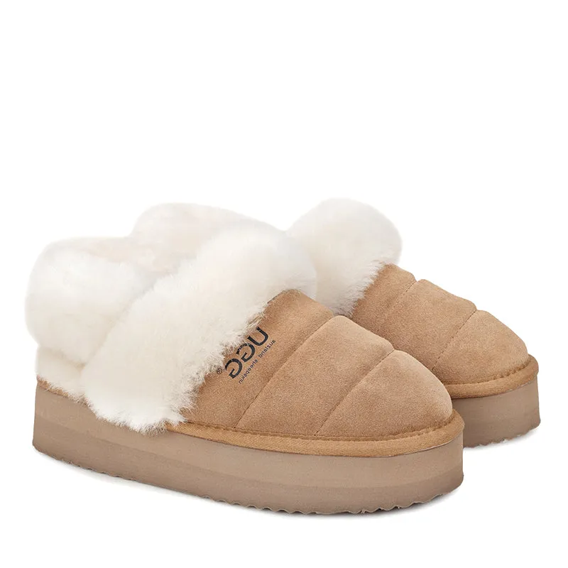 UGG Premium Fluffy Platform Scuff