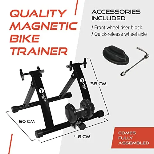 Velo Pro Turbo Trainer - Variable Resistance Magnetic Indoor Bike Trainer for Road bikes & Mountain Bikes