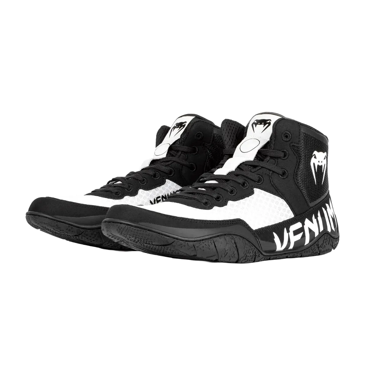 Venum Elite Wrestling Shoes Black/White