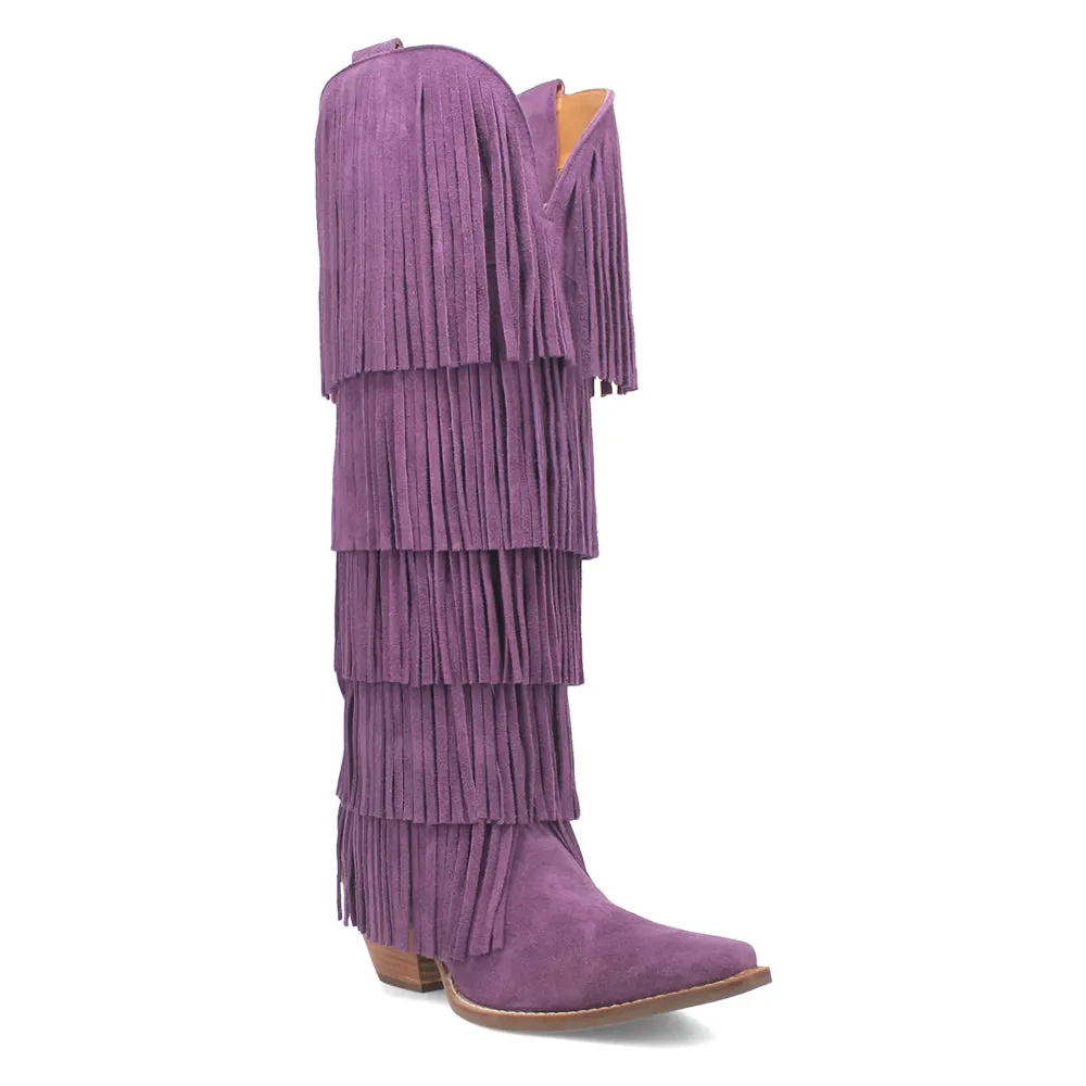 Wild Child Fringe Snip Toe Cowboy Boots