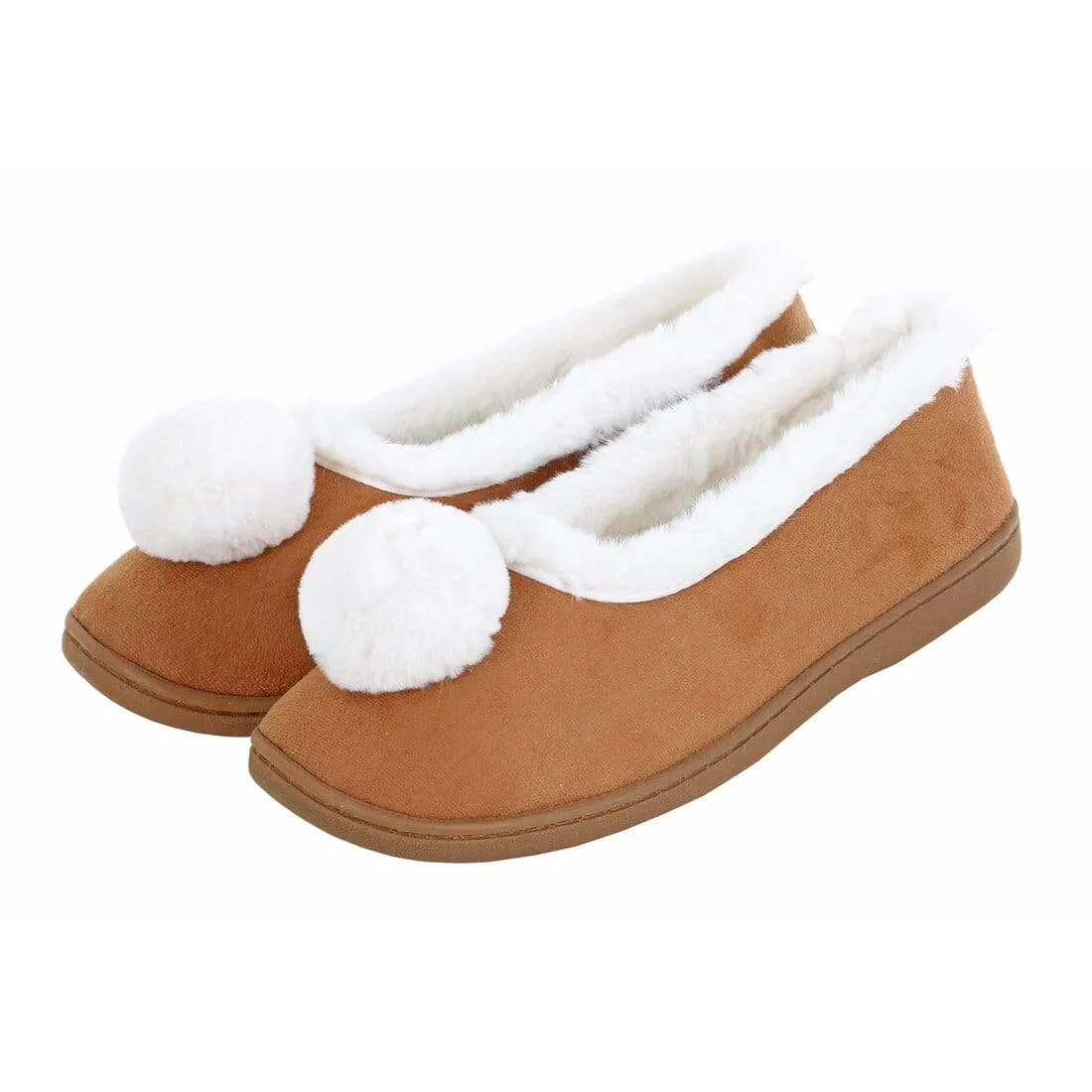 Womens Full Slippers Microsuede Soft Fur Lining Non-Slip