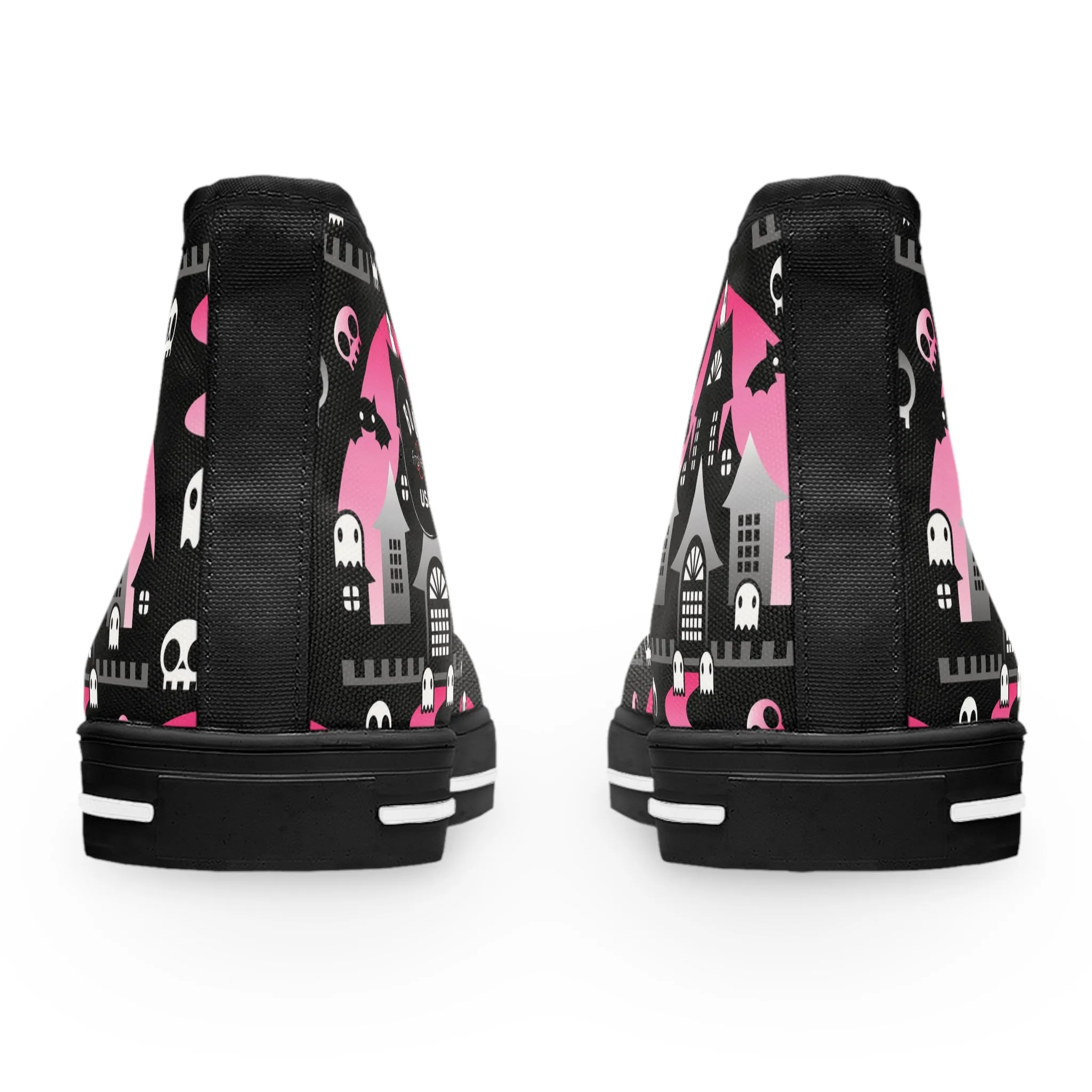 Women's High-Top Sneakers - Boo - Pink