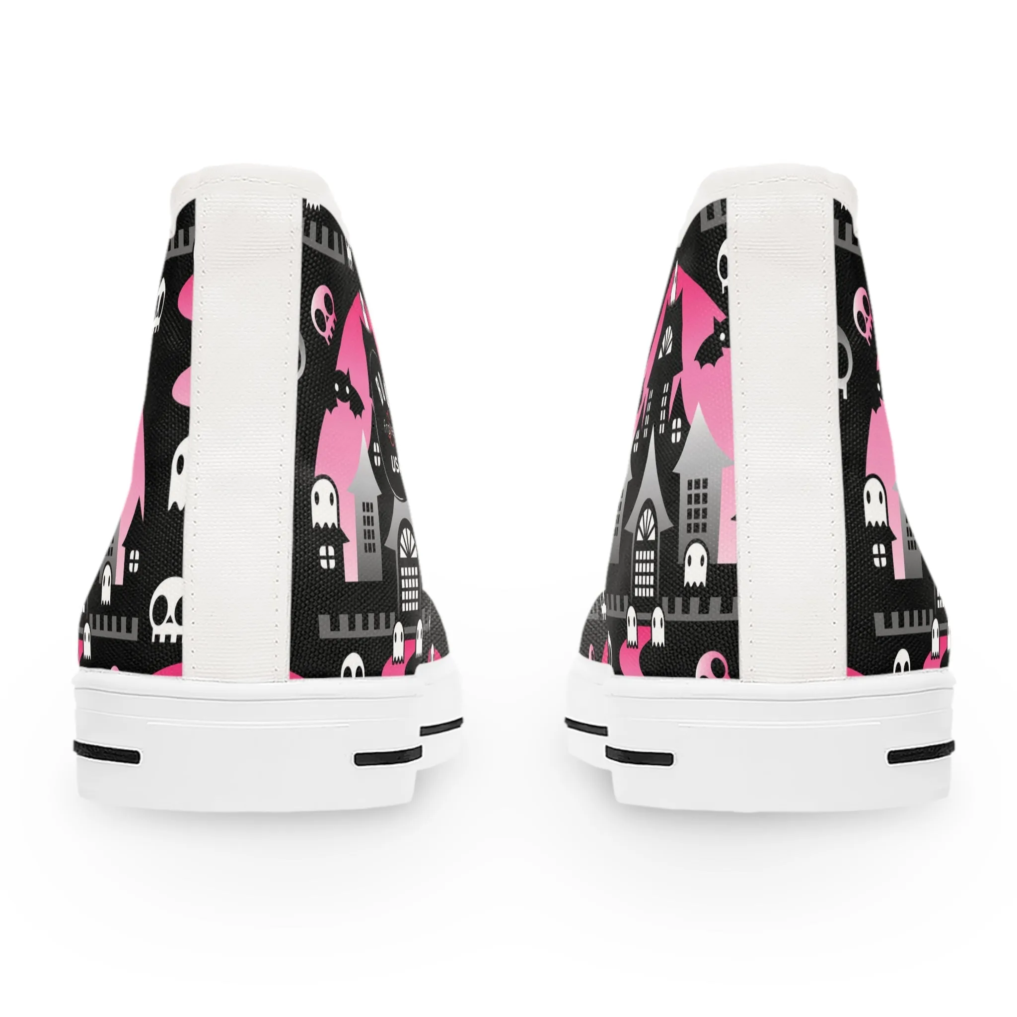 Women's High-Top Sneakers - Boo - Pink