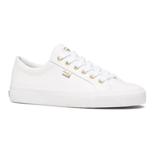 Women's Jump Kick Leather White(WH63681)