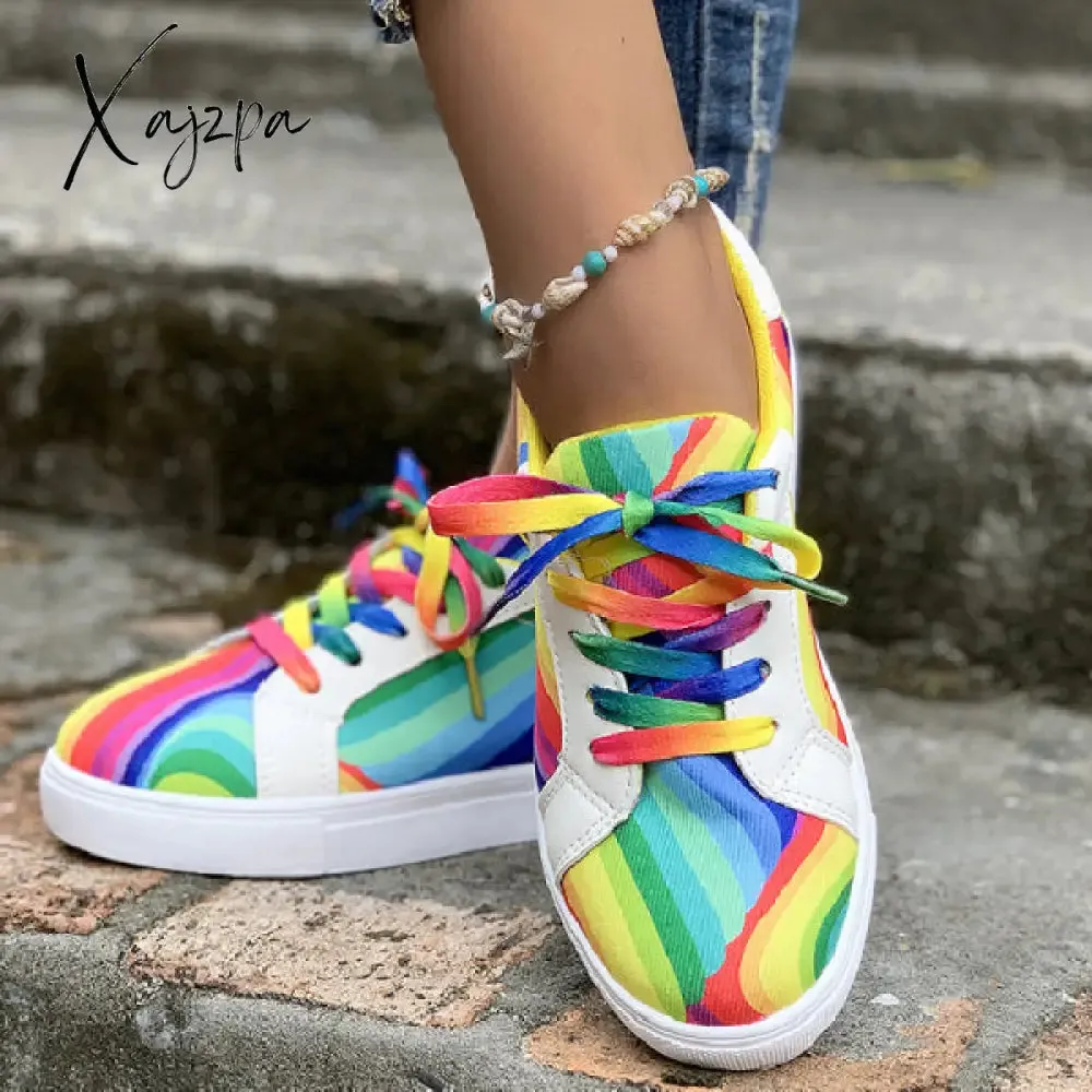 Xajzpa - Colour Casual Sportswear Daily Patchwork Round Comfortable Out Door Sport Shoes