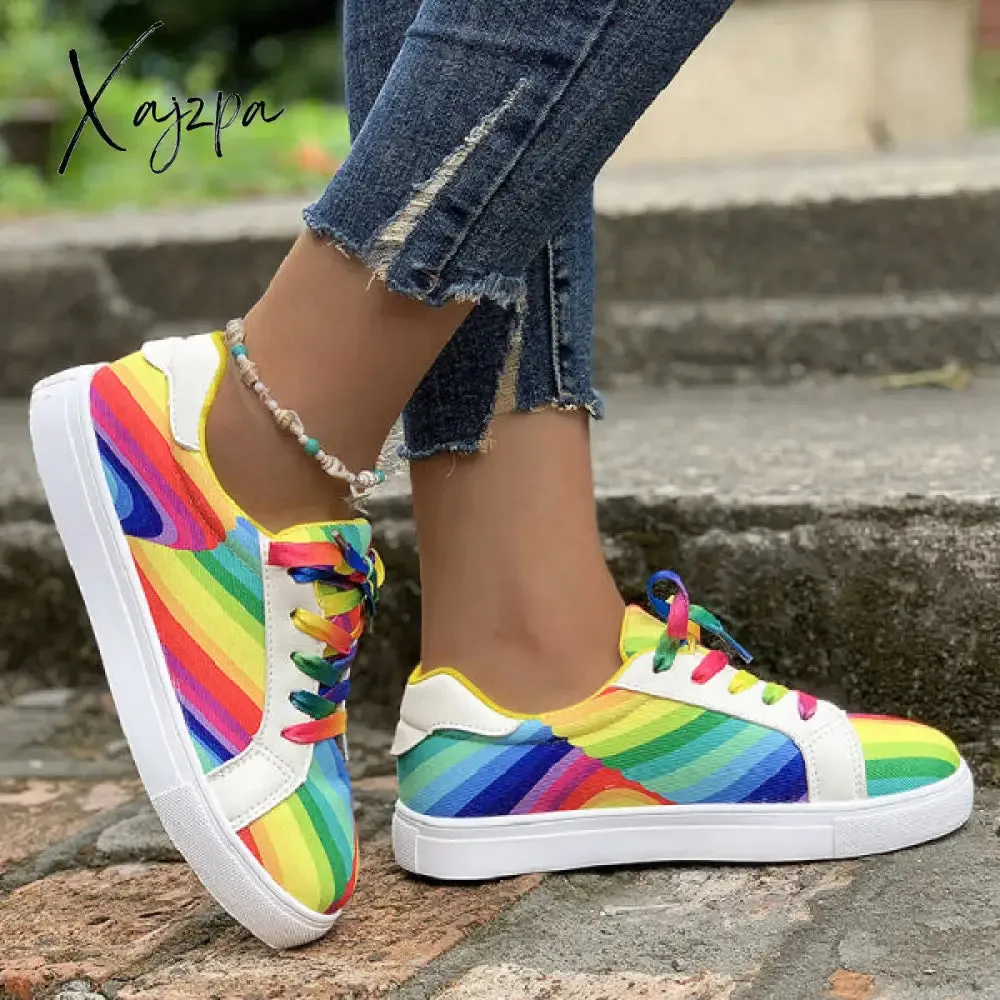 Xajzpa - Colour Casual Sportswear Daily Patchwork Round Comfortable Out Door Sport Shoes